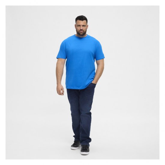 North Latitude T-Shirt O-Neck Cobolt Blue - T-shirts - T-shirts i store størrelser - 2XL-14XL