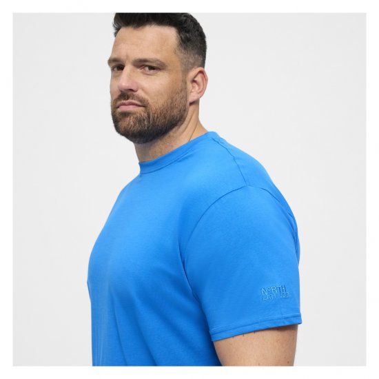 North Latitude T-Shirt O-Neck Cobolt Blue - T-shirts - T-shirts i store størrelser - 2XL-14XL