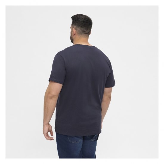 North Latitude T-Shirt O-Neck Navy Blue - T-shirts - T-shirts i store størrelser - 2XL-14XL