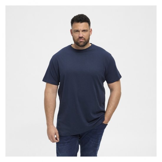 North Latitude Denim 2-Pack T-Shirt Navy Blue - T-shirts - T-shirts i store størrelser - 2XL-14XL