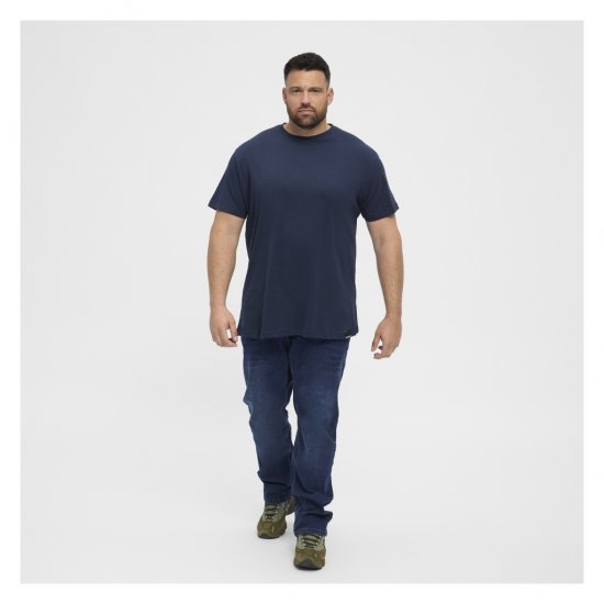 North Latitude Denim 2-Pack T-Shirt Navy Blue - T-shirts - T-shirts i store størrelser - 2XL-14XL