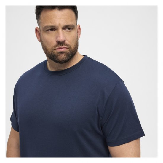North Latitude Denim 2-Pack T-Shirt Navy Blue - T-shirts - T-shirts i store størrelser - 2XL-14XL