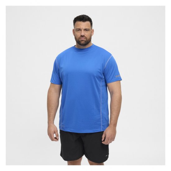 North Latitude Sport Tech T-Shirt Cobolt Blue - T-shirts - T-shirts i store størrelser - 2XL-14XL