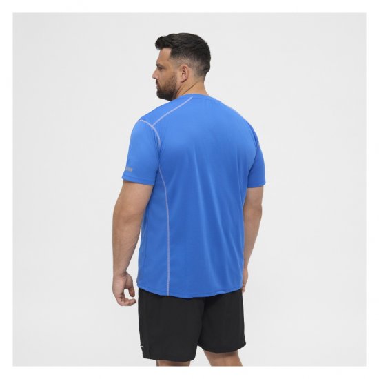 North Latitude Sport Tech T-Shirt Cobolt Blue - T-shirts - T-shirts i store størrelser - 2XL-14XL