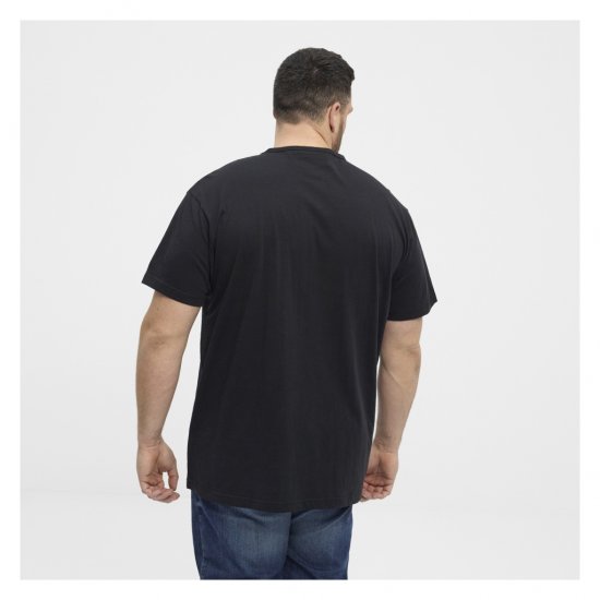 North Latitude Denim Printed Logo T-Shirt Black - T-shirts - T-shirts i store størrelser - 2XL-14XL