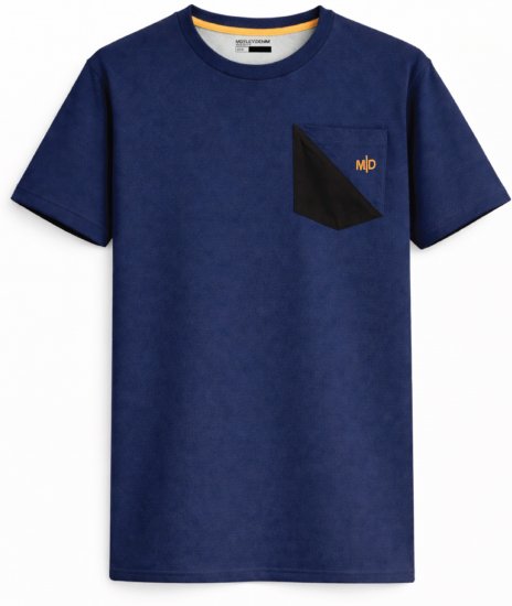 Motley Denim Milan T-shirt Mørk indigo - T-shirts - T-shirts i store størrelser - 2XL-14XL