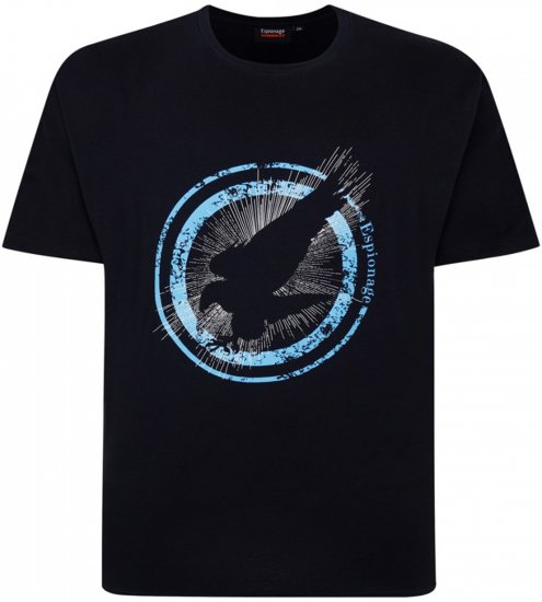 Espionage T434 Vintage Eagle Printed T-Shirt - T-shirts med print i store størrelser - T-shirts med print i store størrelser