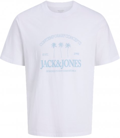 Jack & Jones Nantucket T-Shirt Hvid - T-shirts - T-shirts i store størrelser - 2XL-14XL