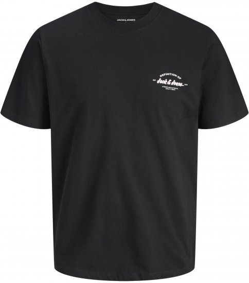 Jack & Jones Brandon T-shirt Sort - T-shirts - T-shirts i store størrelser - 2XL-14XL