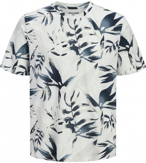 Jack & Jones Honolulu T-Shirt White - T-shirts - T-shirts i store størrelser - 2XL-14XL