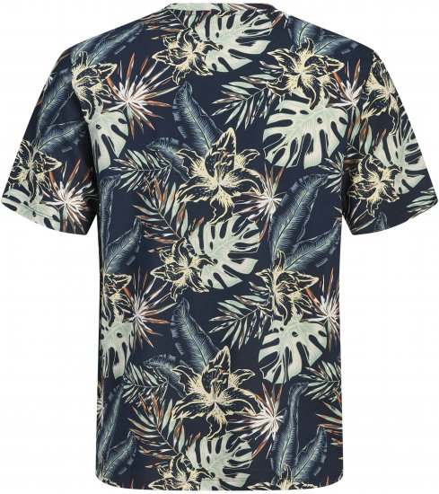 Jack & Jones Honolulu T-Shirt Navy - T-shirts - T-shirts i store størrelser - 2XL-14XL