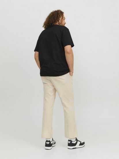 Jack & Jones Logan T-Shirt Black - T-shirts - T-shirts i store størrelser - 2XL-14XL