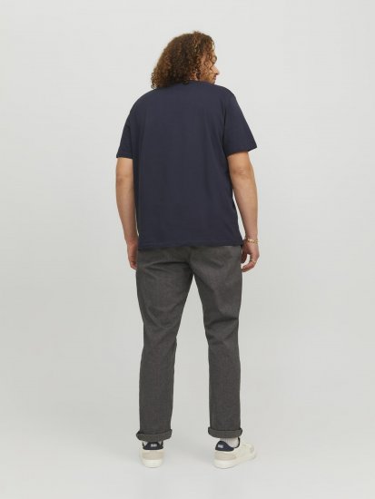Jack & Jones Logan T-Shirt Navy - T-shirts - T-shirts i store størrelser - 2XL-14XL