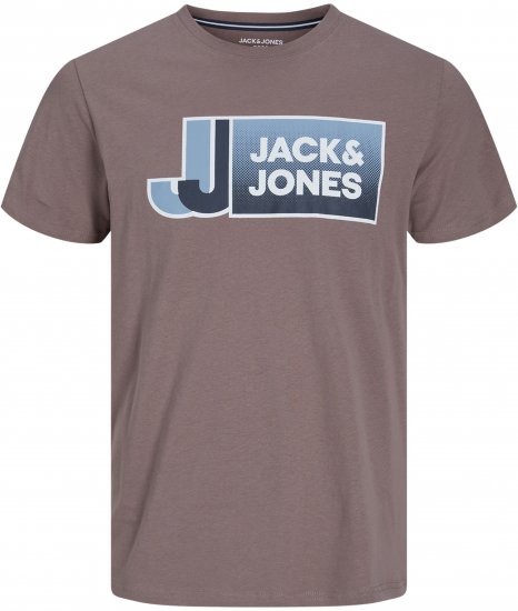 Jack & Jones Logan T-Shirt Brown - T-shirts - T-shirts i store størrelser - 2XL-14XL