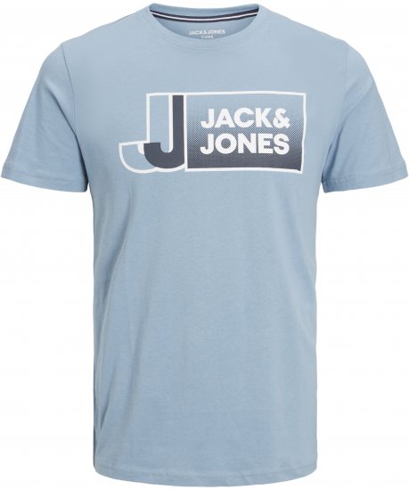 Jack & Jones Logan T-Shirt Turquoise - T-shirts - T-shirts i store størrelser - 2XL-14XL