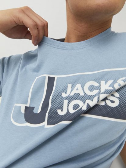 Jack & Jones Logan T-Shirt Turquoise - T-shirts - T-shirts i store størrelser - 2XL-14XL
