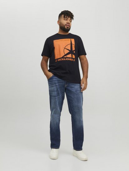 Jack & Jones Conrad T-Shirt Black - T-shirts - T-shirts i store størrelser - 2XL-14XL