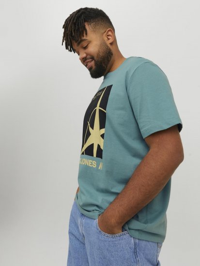 Jack & Jones Conrad T-Shirt Grey - T-shirts - T-shirts i store størrelser - 2XL-14XL