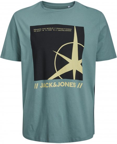 Jack & Jones Conrad T-Shirt Grey - T-shirts - T-shirts i store størrelser - 2XL-14XL