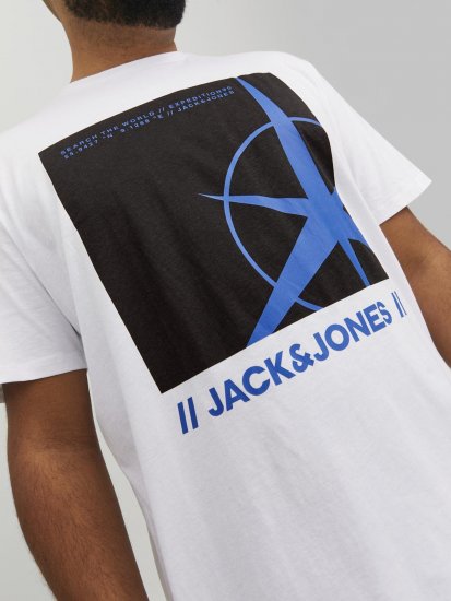 Jack & Jones Conrad T-Shirt White - T-shirts - T-shirts i store størrelser - 2XL-14XL