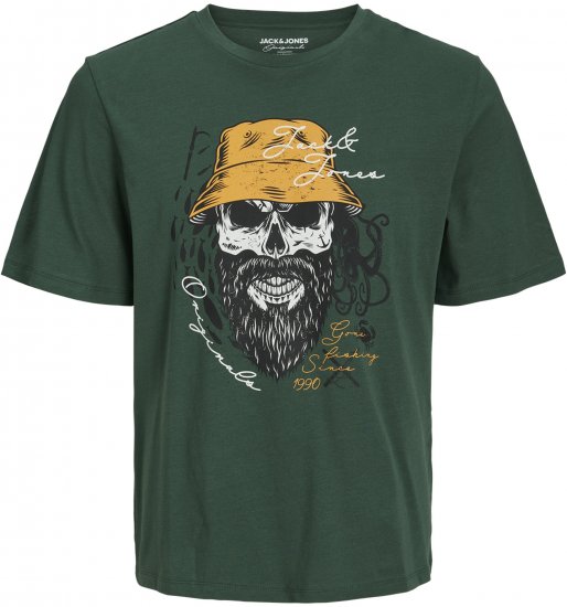 Jack & Jones Roxbury T-Shirt Green - T-shirts - T-shirts i store størrelser - 2XL-14XL