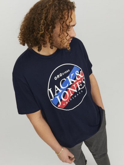 Jack & Jones Codyy T-Shirt Navy - T-shirts - T-shirts i store størrelser - 2XL-14XL