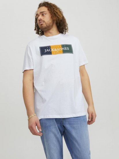 Jack & Jones Codyy T-Shirt White - T-shirts - T-shirts i store størrelser - 2XL-14XL