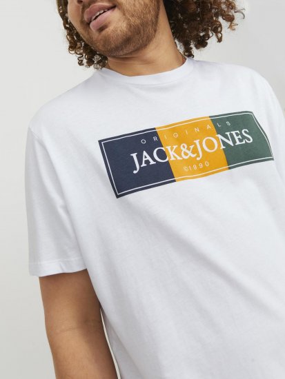 Jack & Jones Codyy T-Shirt White - T-shirts - T-shirts i store størrelser - 2XL-14XL
