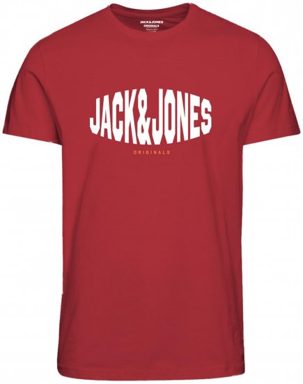 Jack & Jones Marque T-Shirt Red - T-shirts - T-shirts i store størrelser - 2XL-14XL