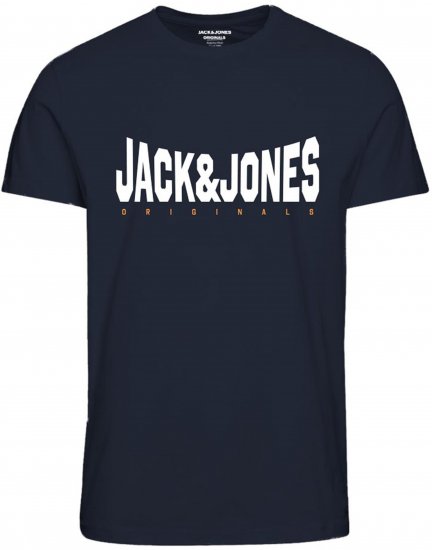Jack & Jones Marque T-Shirt Navy - T-shirts - T-shirts i store størrelser - 2XL-14XL