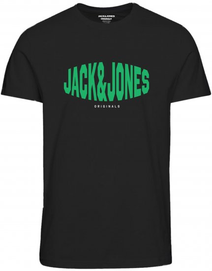 Jack & Jones Marque T-Shirt Black - T-shirts - T-shirts i store størrelser - 2XL-14XL