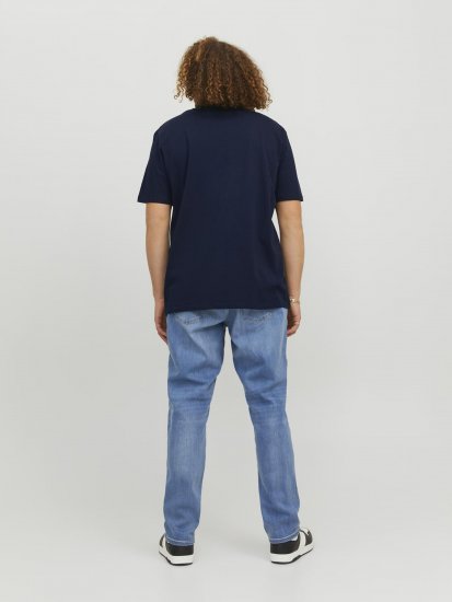 Jack & Jones Copenhagen Photo T-Shirt Navy - T-shirts - T-shirts i store størrelser - 2XL-14XL