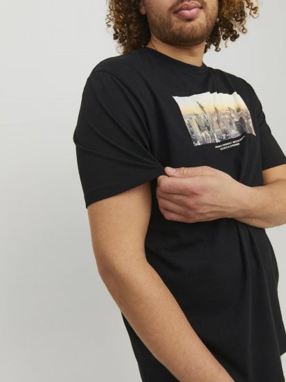 Jack & Jones Copenhagen Photo T-Shirt Black - T-shirts - T-shirts i store størrelser - 2XL-14XL