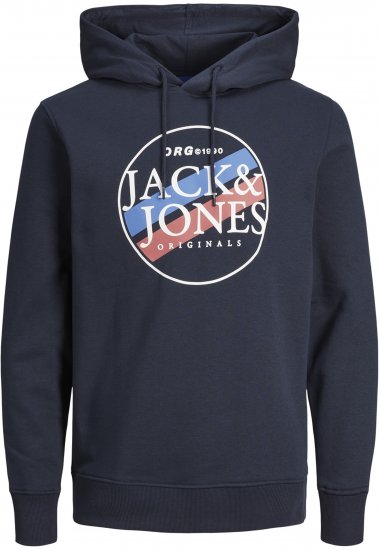Jack & Jones Codyy Hoodie Navy - Trøjer og hættetrøjer - Trøjer og Hættetrøjer i store størrelser - 2XL-14XL