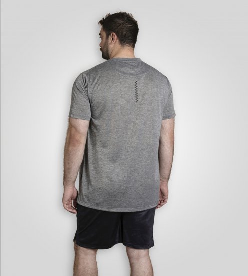 D555 Retford T-Shirt Lightweight Peach Finished Grey - T-shirts - T-shirts i store størrelser - 2XL-14XL