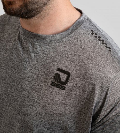 D555 Retford T-Shirt Lightweight Peach Finished Grey - T-shirts - T-shirts i store størrelser - 2XL-14XL