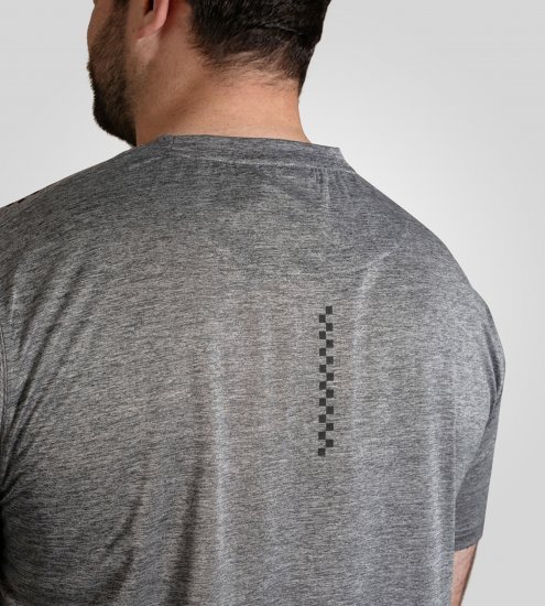 D555 Retford T-Shirt Lightweight Peach Finished Grey - T-shirts - T-shirts i store størrelser - 2XL-14XL