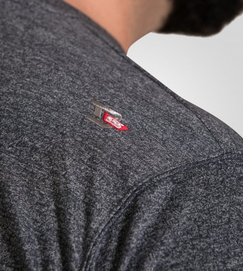 D555 Coalville T-Shirt Skulls with Colored Drips Navy Twist - T-shirts - T-shirts i store størrelser - 2XL-14XL