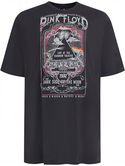 D555 Blackpool T-Shirt Official Pink Floyd Black - T-shirts - T-shirts i store størrelser - 2XL-14XL