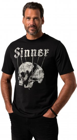 JP1880 T-Shirt Sinner Black - T-shirts - T-shirts i store størrelser - 2XL-14XL