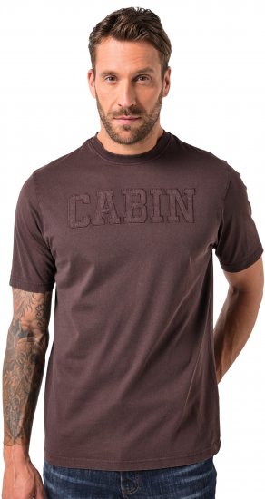 JP1880 T-Shirt Cabin Vintage Mocha TALL - HERRETØJ MT-6XLT - Tøj til høje mænd