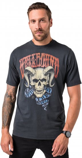 JP1880 T-Shirt Driven By The Devil Black - T-shirts - T-shirts i store størrelser - 2XL-14XL