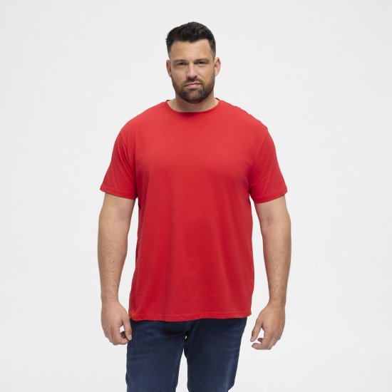 North Latitude T-Shirt O-Neck Red TALL - TALL T-shirts - Lange T-shirts Mænd