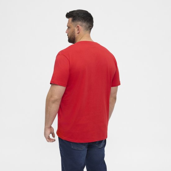 North Latitude T-Shirt O-Neck Red TALL - TALL T-shirts - Lange T-shirts Mænd