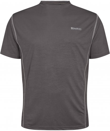 North Latitude T-Shirt Tech Grey TALL - HERRETØJ MT-6XLT - Tøj til høje mænd