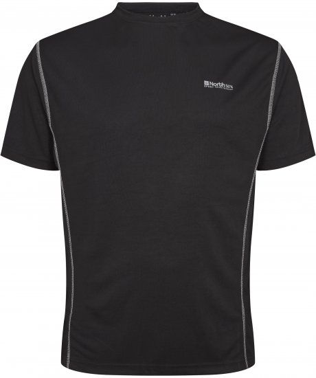 North Latitude Tech T-Shirt Black TALL - TALL T-shirts - Lange T-shirts Mænd