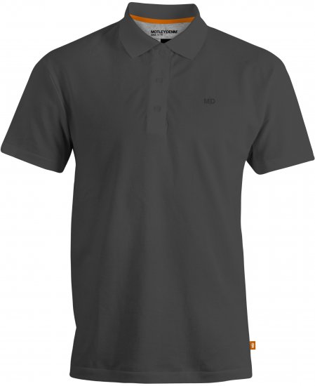 Motley Denim Bratislava Polo Charcoal - Polotrøjer - Polotrøjer 2XL-8XL