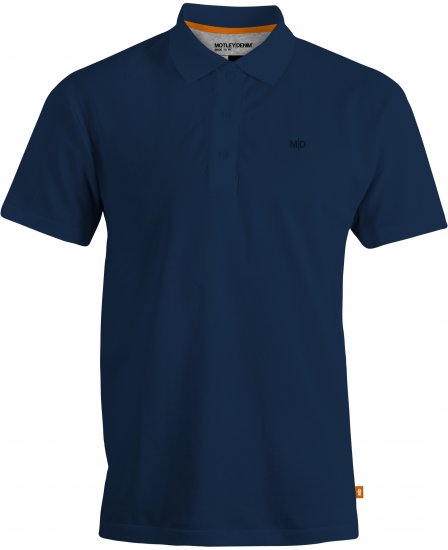 Motley Denim Bratislava Polo Navy - Polotrøjer - Polotrøjer 2XL-8XL