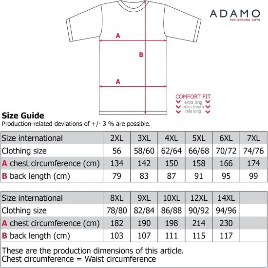 Adamo Motivshirt Sailing Comfort Fit Royal Blue - T-shirts - T-shirts i store størrelser - 2XL-14XL