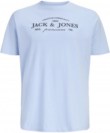 Jack & Jones Kevin T-Shirt Blå - T-shirts - T-shirts i store størrelser - 2XL-14XL